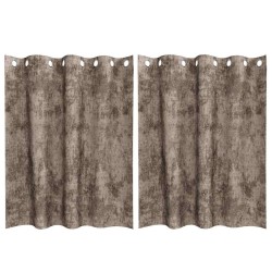 Rideaux en velours 2 pcs Cappuccino 140 x 140 cm Velours 558486558486