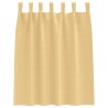 Rideaux occultants avec anneaux 2 pcs Beige 140 x 140 cm 558487558487