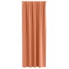 Rideaux occultants avec anneaux 2 pcs Couleur terre cuite 558492558492