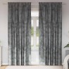 Rideaux en velours 2 pcs Gris 260 x 140 cm Velours 558501558501