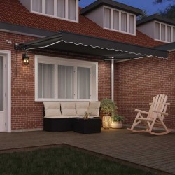 Cadre d'auvent Anthracite 350 x 250 cm Aluminium 558504558504