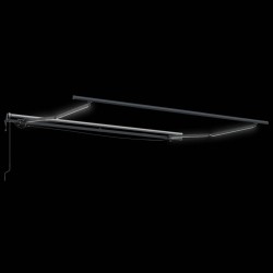 Cadre d'auvent Anthracite 350 x 250 cm Aluminium 558504558504