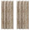 Rideaux en velours 2 pcs Champagne 260 x 140 cm Velours 558511558511