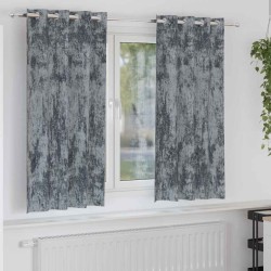 Rideaux en velours 2 pcs Gris Argenté 175 x 140 cm Velours 558519558519