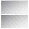 Nez de marche Rectangulaire 2 pcs Argenté 100 x 50 cm Aluminium 558530558530