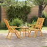 Ensemble de salle à manger pour jardin 3 pcs Marron 558532558532