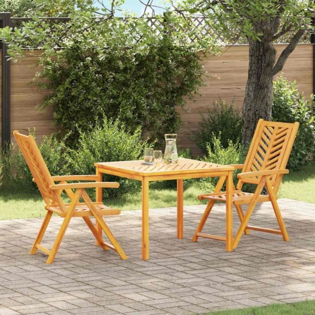 Ensemble de salle à manger pour jardin 3 pcs Marron 558533558533