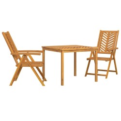 Ensemble de salle à manger pour jardin 3 pcs Marron 558533558533