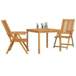Ensemble de salle à manger pour jardin 3 pcs Marron 558533558533