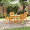 Chaise de jardin 4 pcs Marron 57 x 72 x 109 cm 558534558534