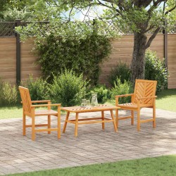 Ensemble de salon de jardin 3 pcs Marron Bois d'Acacia Massif 558536558536
