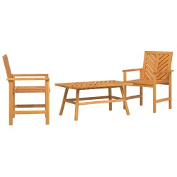 Ensemble de salon de jardin 3 pcs Marron Bois d'Acacia Massif 558536558536