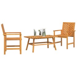 Ensemble de salon de jardin 3 pcs Marron Bois d'Acacia Massif 558536558536