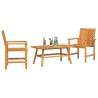 Ensemble de salon de jardin 3 pcs Marron Bois d'Acacia Massif 558536558536