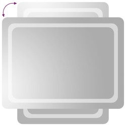 Miroir de salle de bain à LED 60x80 cm 558537558537