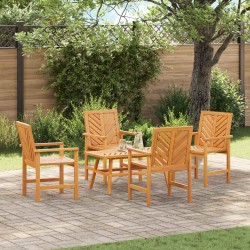 Ensemble de salon de jardin 5 pcs Marron Bois d'Acacia Massif 558538558538