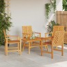 Ensemble de salon de jardin 5 pcs Marron Bois d'Acacia Massif 558538558538