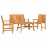 Ensemble de salon de jardin 4 pcs Marron Bois d'Acacia Massif 558539558539