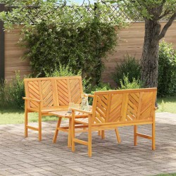 Ensemble de salon de jardin 3 pcs Marron Bois d'Acacia Massif 558541558541