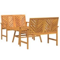 Ensemble de salon de jardin 3 pcs Marron Bois d'Acacia Massif 558541558541