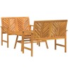 Ensemble de salon de jardin 3 pcs Marron Bois d'Acacia Massif 558541558541