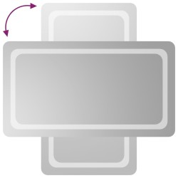 Miroir de salle de bain à LED 50x90 cm 558543558543