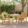 Ensemble de salle à manger pour jardin 3 pcs Marron 558553558553