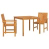 Ensemble de salle à manger pour jardin 3 pcs Marron 558553558553