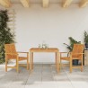Ensemble de salle à manger pour jardin 3 pcs Marron 558553558553