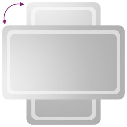 Miroir de salle de bain à LED 60x100 cm 558554558554