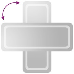 Miroir de salle de bain à LED 40x100 cm 558556558556