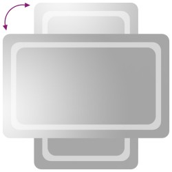 Miroir de salle de bain à LED 50x80 cm 558557558557