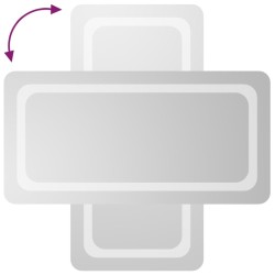 Miroir de salle de bain à LED 40x80 cm 558558558558