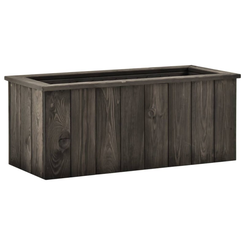 Lit surélevé Gris foncé 74x32x30 cm Bois de pin massif 558562558562