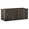 Lit surélevé Gris foncé 74x32x30 cm Bois de pin massif 558562558562