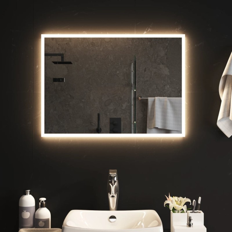 Miroir de salle de bain à LED 50x70 cm 558565558565