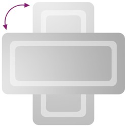 Miroir de salle de bain à LED 30x60 cm 558572558572