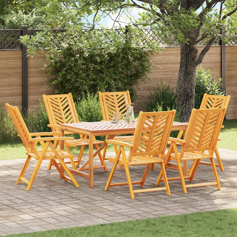 Chaise de jardin 6 pcs Marron 57 x 72 x 109 cm 558581558581