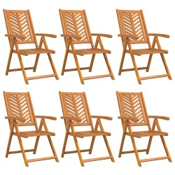 Chaise de jardin 6 pcs Marron 57 x 72 x 109 cm 558581558581