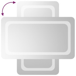 Miroir de salle de bain à LED 40x70 cm 558585558585