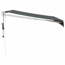 Auvent rétractable automatique anthracite 3x2,5 m 558586558586