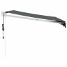 Auvent rétractable automatique anthracite 3x2,5 m 558586558586