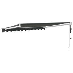 Auvent rétractable automatique anthracite 3x2,5 m 558586558586