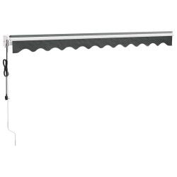 Auvent rétractable automatique anthracite 3x2,5 m 558586558586