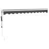 Auvent rétractable automatique anthracite 3x2,5 m 558586558586