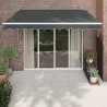 Auvent rétractable automatique anthracite 3,5x2,5 m 558587558587