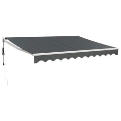 Auvent rétractable automatique anthracite 3,5x2,5 m 558587558587