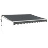 Auvent rétractable automatique anthracite 3,5x2,5 m 558587558587