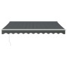 Auvent rétractable automatique anthracite 3,5x2,5 m 558587558587