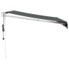 Auvent rétractable automatique anthracite 3,5x2,5 m 558587558587